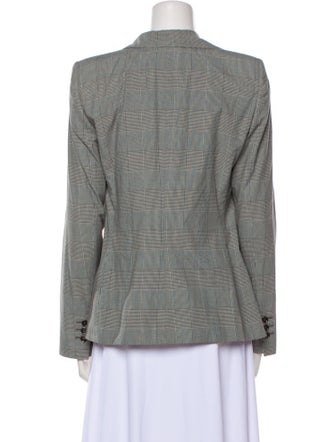 Giorgio Armani Plaid Print Blazer