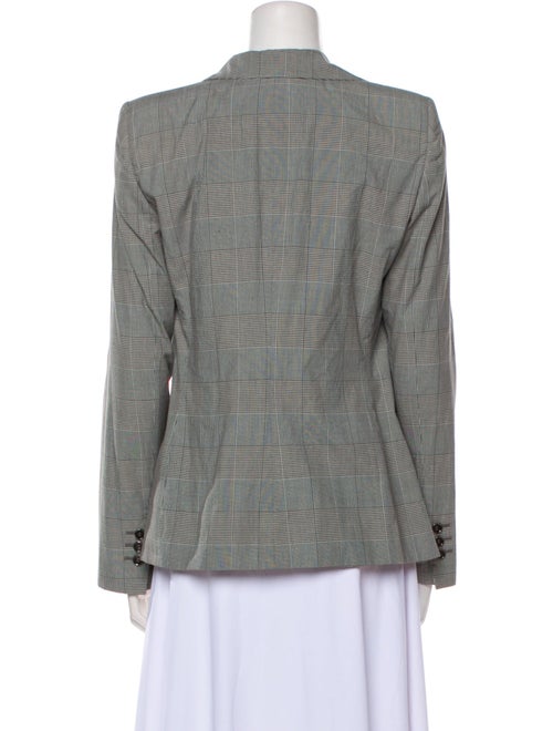 Giorgio Armani Plaid Print Blazer