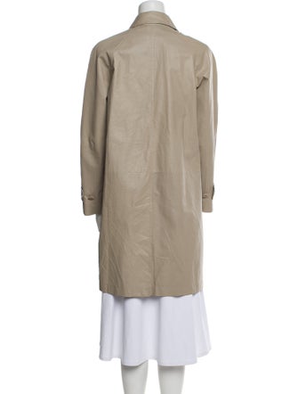 Giorgio Armani Lamb Leather Trench Coat