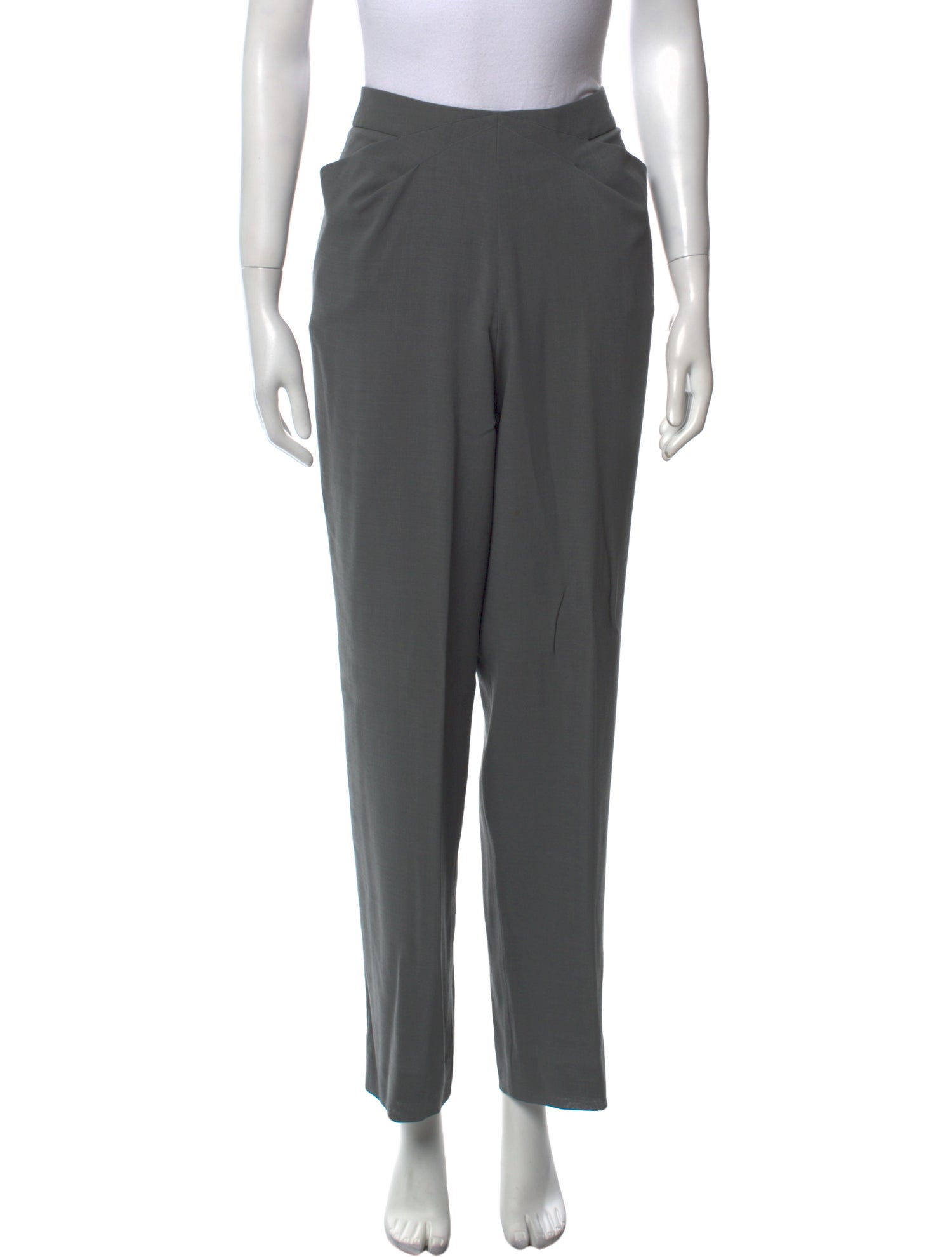 Giorgio Armani Wool Straight Leg Pants