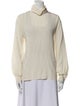Giorgio Armani Silk Mock Neck Sweatshirt