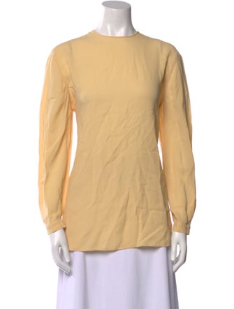 Giorgio Armani Crew Neck Long Sleeve Top