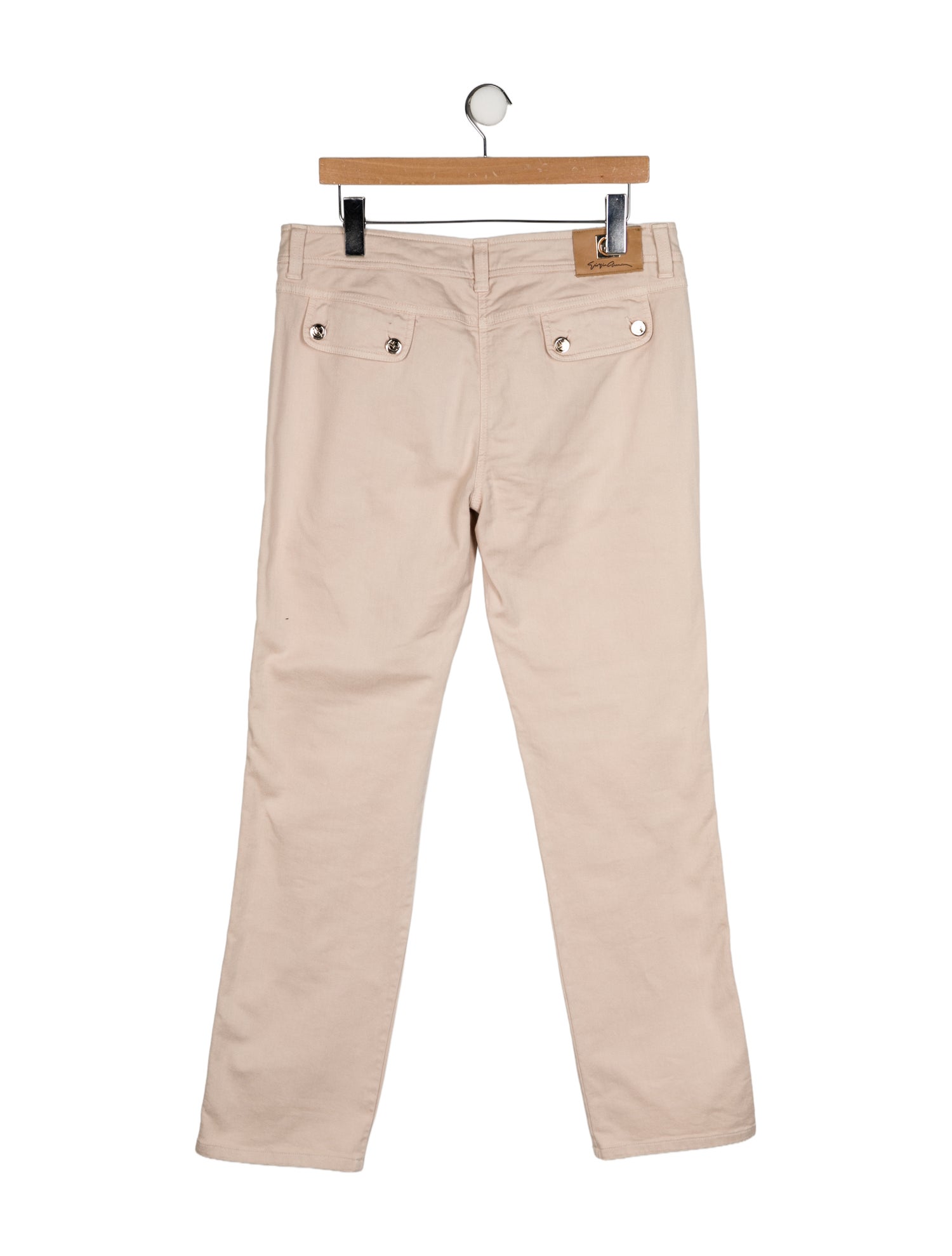 Giorgio Armani Mid-Rise Straight Leg Jeans