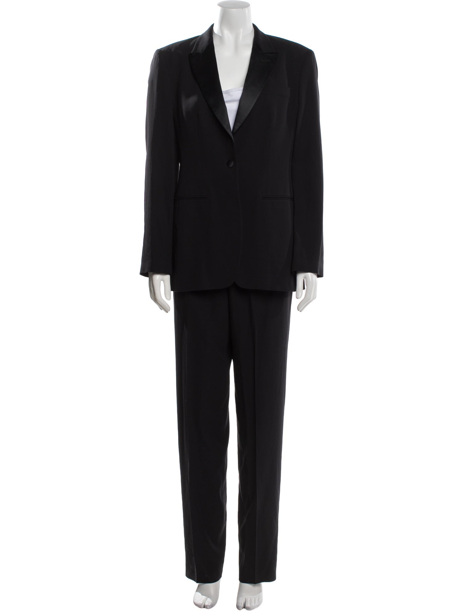 Giorgio Armani Virgin Wool Printed Pantsuit