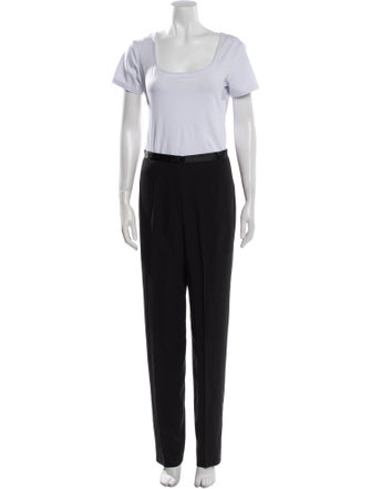 Giorgio Armani Virgin Wool Printed Pantsuit