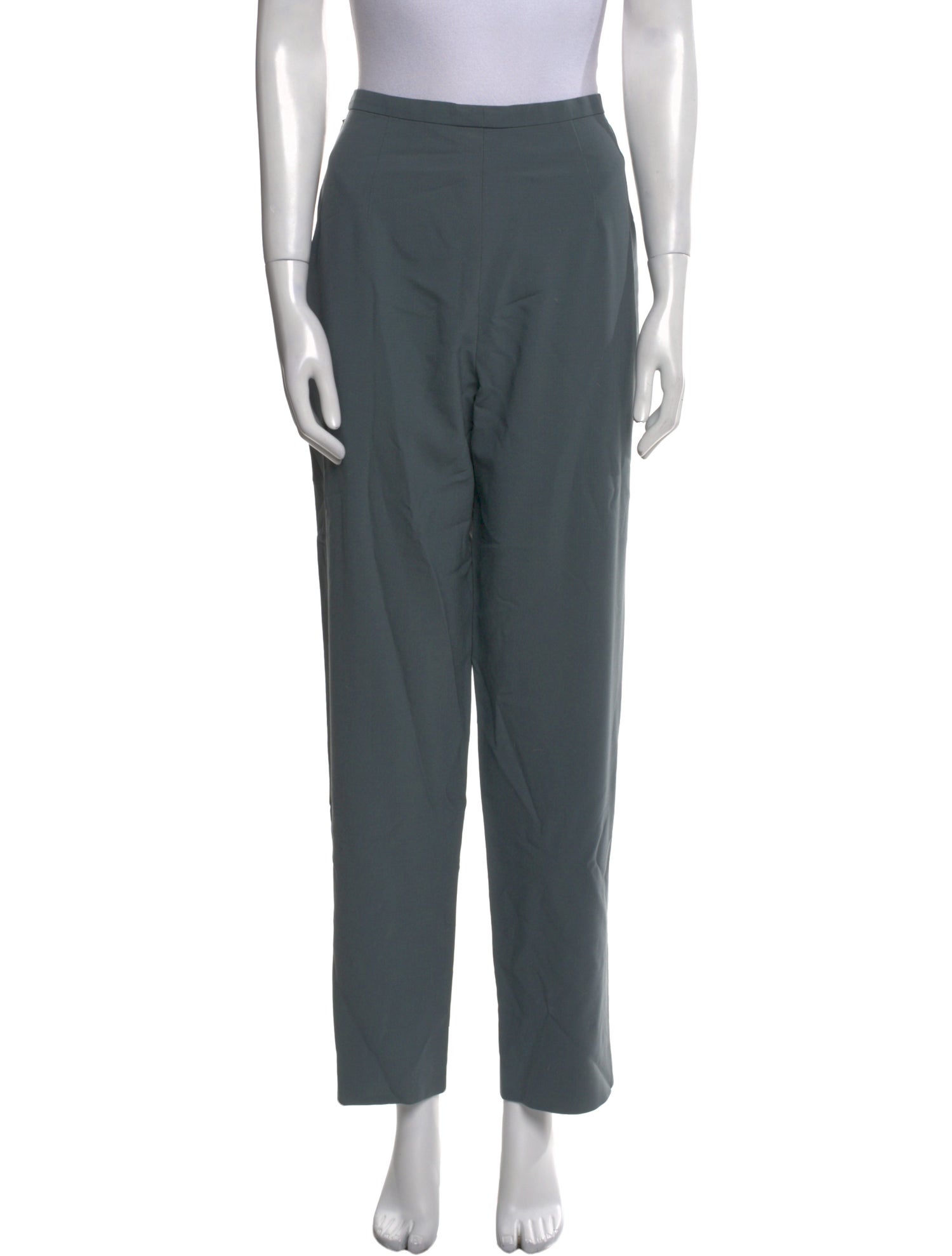 Giorgio Armani Virgin Wool Straight Leg Pants