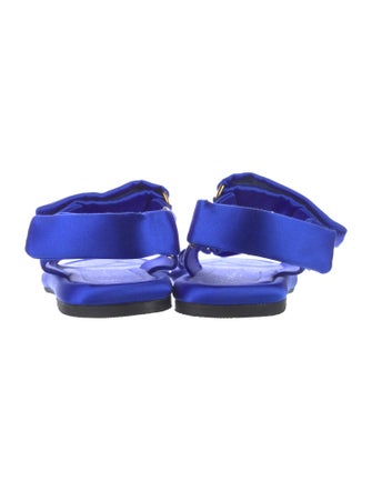 Giorgio Armani Satin Slingback Sandals