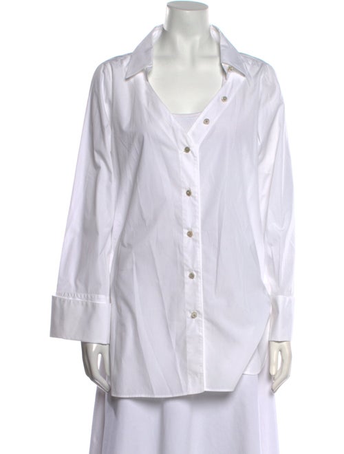 Giorgio Armani Long Sleeve Button-Up Top