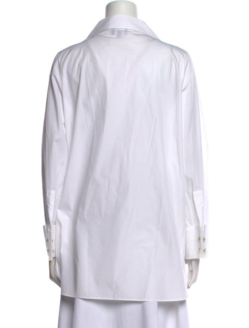 Giorgio Armani Long Sleeve Button-Up Top