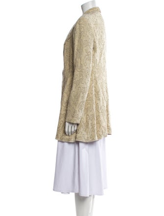 Giorgio Armani Tweed Pattern Coat