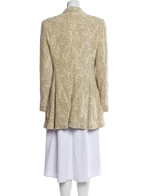 Giorgio Armani Tweed Pattern Coat