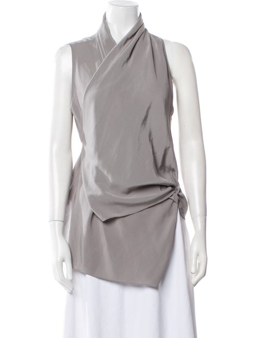 Giorgio Armani Silk V-Neck Blouse