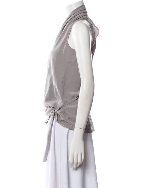 Giorgio Armani Silk V-Neck Blouse