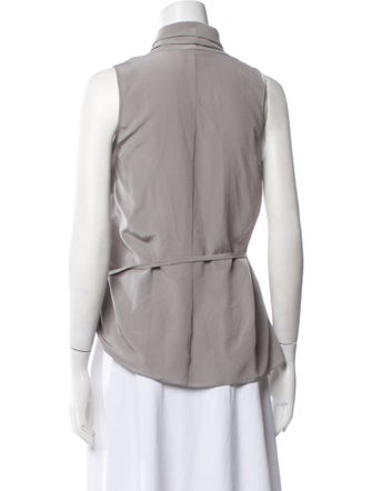 Giorgio Armani Silk V-Neck Blouse
