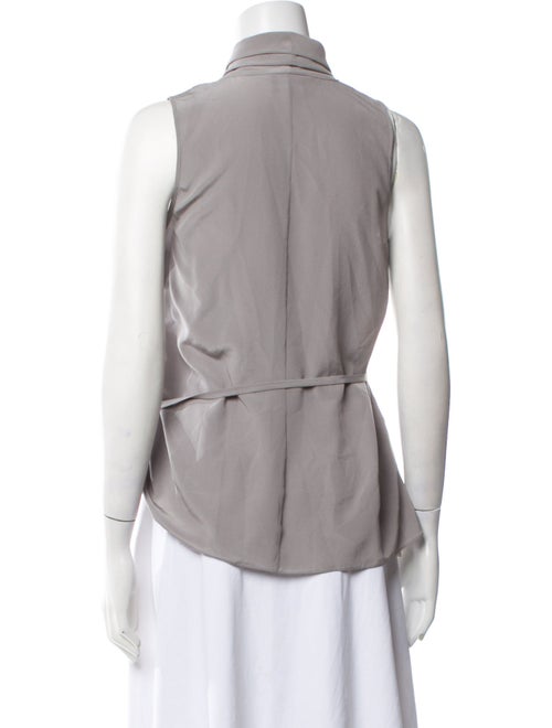 Giorgio Armani Silk V-Neck Blouse