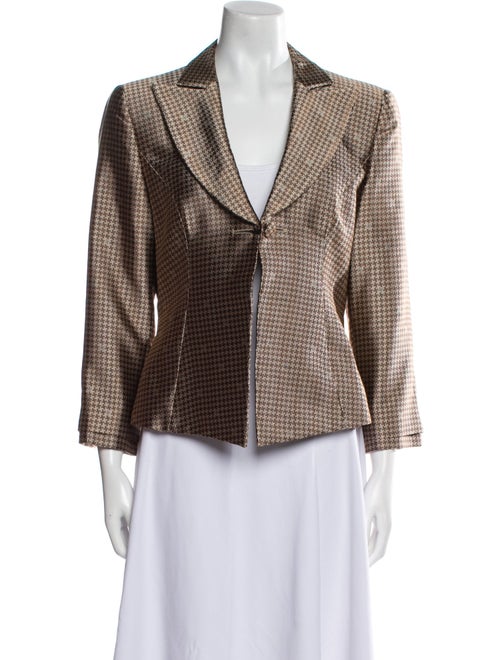 Giorgio Armani Houndstooth Print Blazer