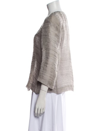 Giorgio Armani Silk Faux Fur Jacket