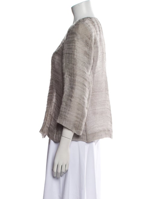 Giorgio Armani Silk Faux Fur Jacket