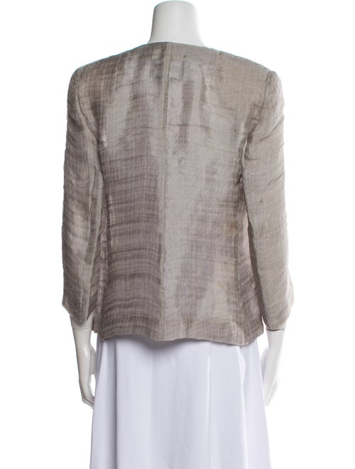 Giorgio Armani Silk Faux Fur Jacket