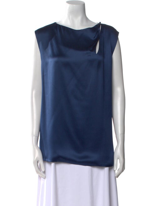 Giorgio Armani Scoop Neck Sleeveless Blouse