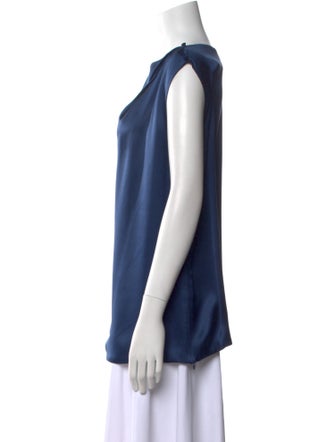 Giorgio Armani Scoop Neck Sleeveless Blouse