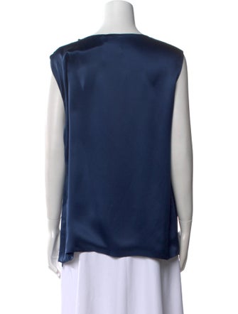 Giorgio Armani Scoop Neck Sleeveless Blouse
