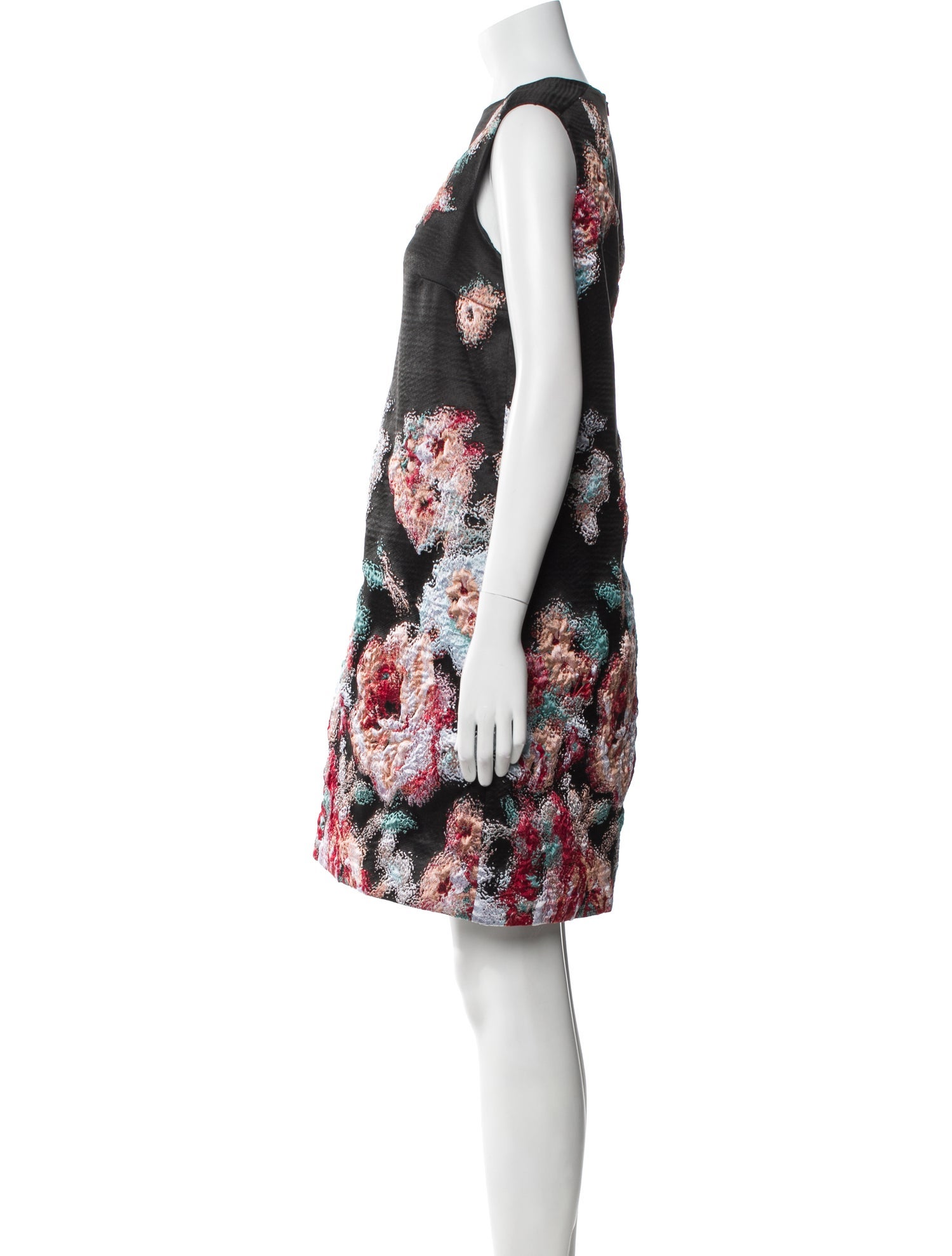 Giorgio Armani Floral Print Knee-Length Dress