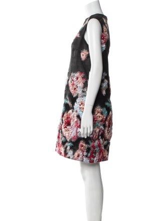 Giorgio Armani Floral Print Knee-Length Dress