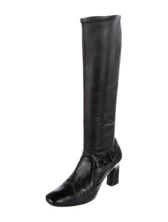Giorgio Armani Leather Riding Boots