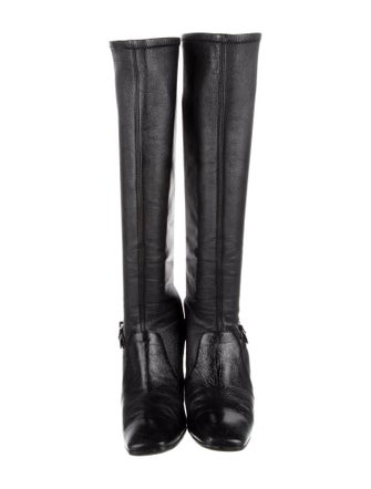 Giorgio Armani Leather Riding Boots