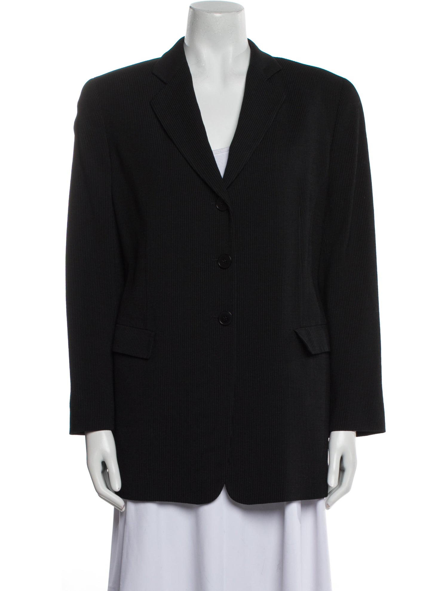 Giorgio Armani Virgin Wool Striped Blazer