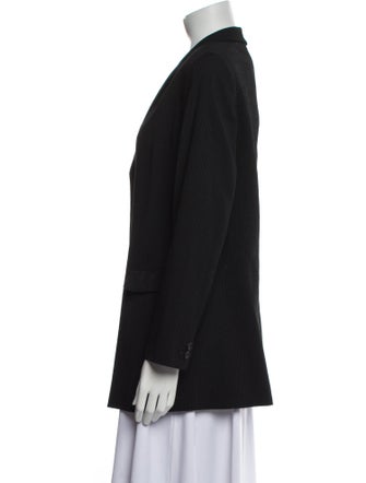 Giorgio Armani Virgin Wool Striped Blazer