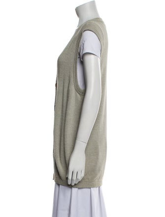 Giorgio Armani Linen V-Neck Sweater