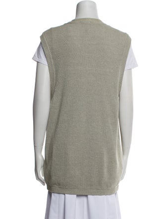 Giorgio Armani Linen V-Neck Sweater