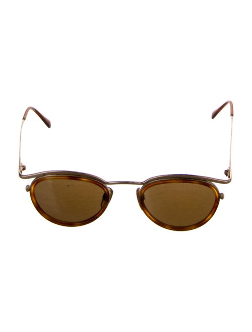 Giorgio Armani Round Mirrored Sunglasses