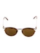 Giorgio Armani Round Mirrored Sunglasses