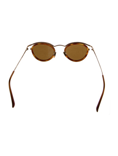 Giorgio Armani Round Mirrored Sunglasses
