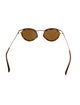 Giorgio Armani Round Mirrored Sunglasses