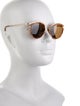 Giorgio Armani Round Mirrored Sunglasses