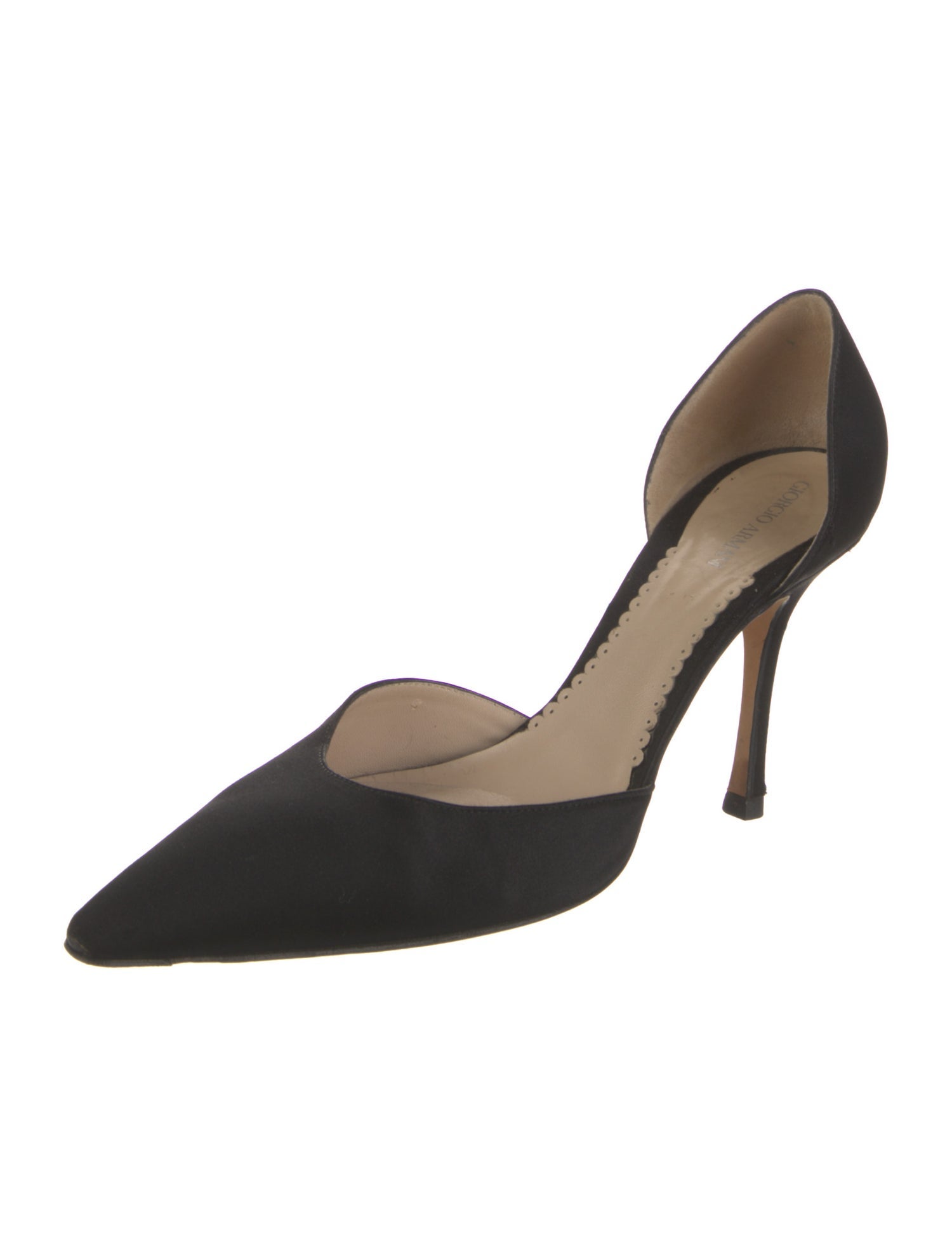 Giorgio Armani Satin D'Orsay Pumps