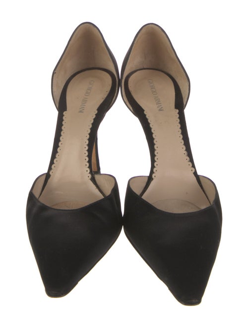 Giorgio Armani Satin D'Orsay Pumps