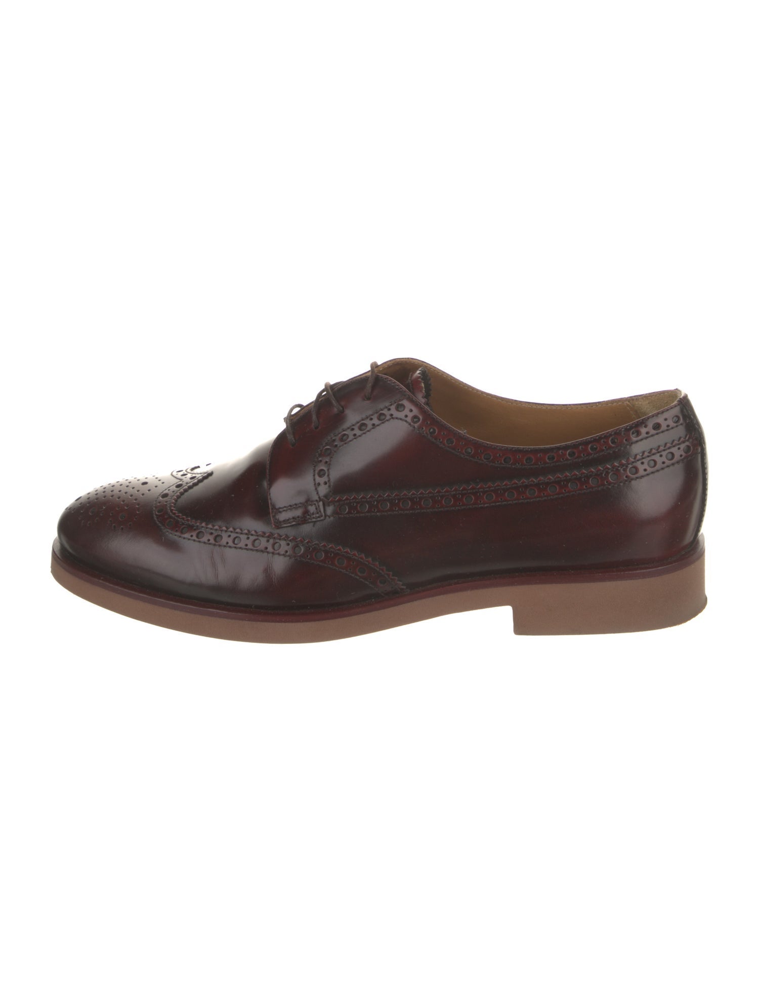 Giorgio Armani Leather Lasercut Accents Brogues
