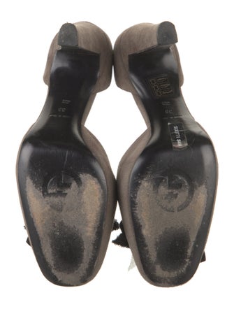 Giorgio Armani Suede D'Orsay Pumps