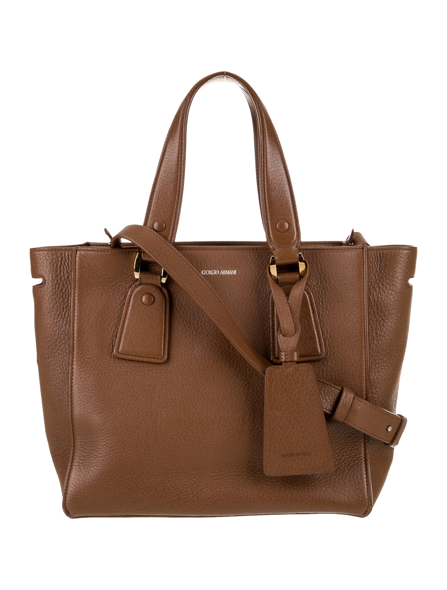Giorgio Armani Leather Top Handle Bag