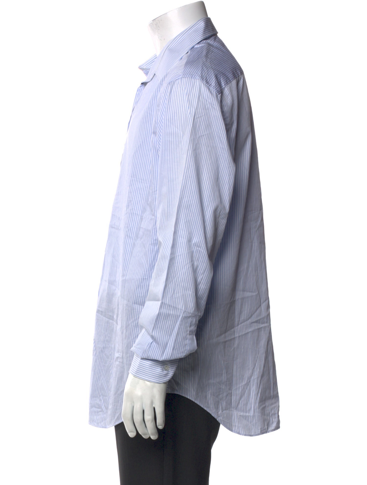 Giorgio Armani Striped Long Sleeve Dress Shirt