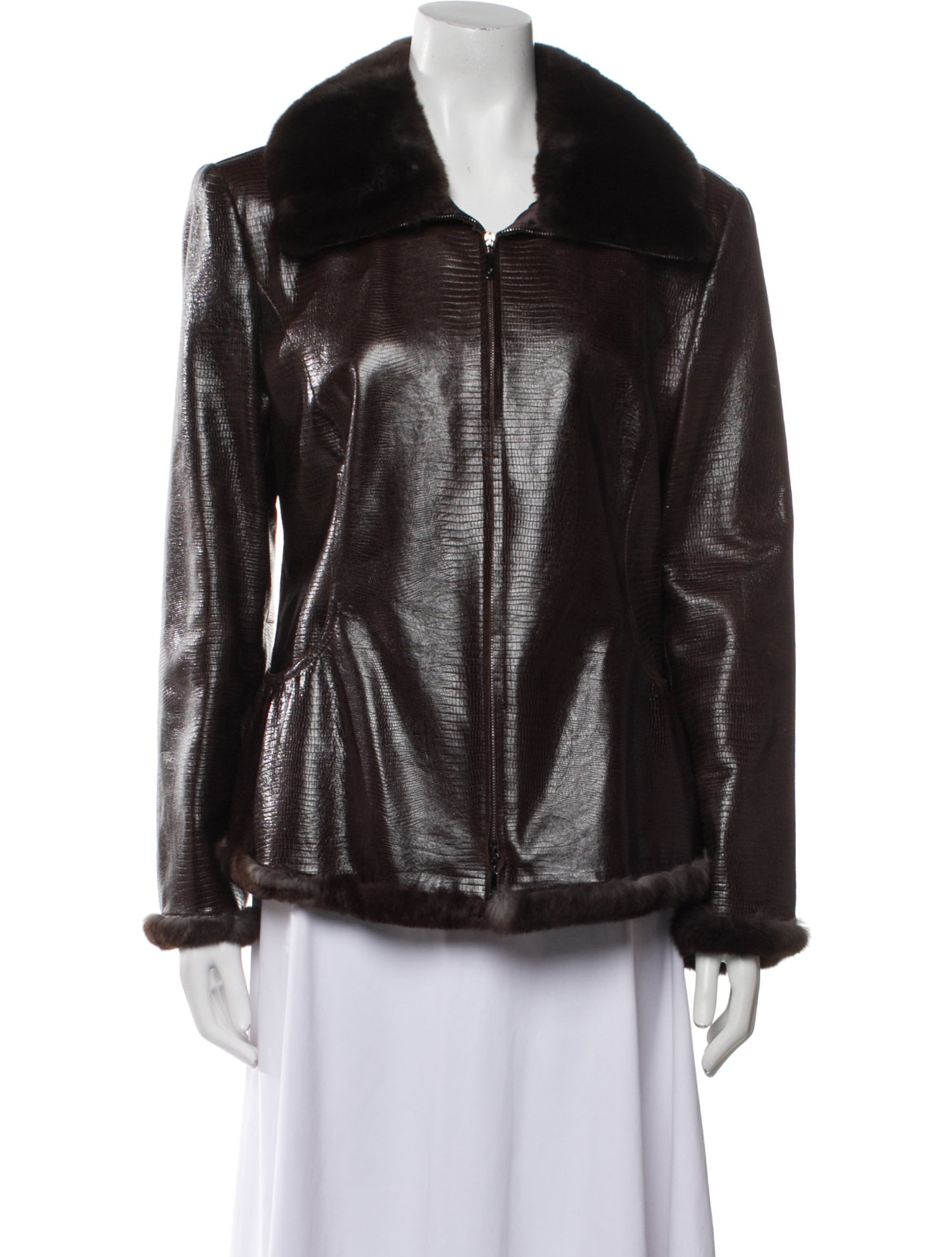 Giorgio Armani Leather Biker Jacket