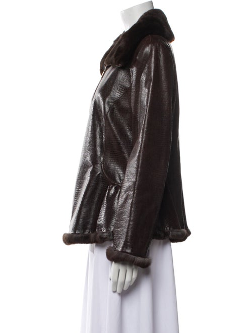 Giorgio Armani Leather Biker Jacket