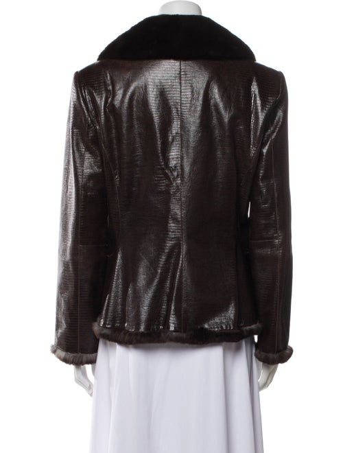 Giorgio Armani Leather Biker Jacket