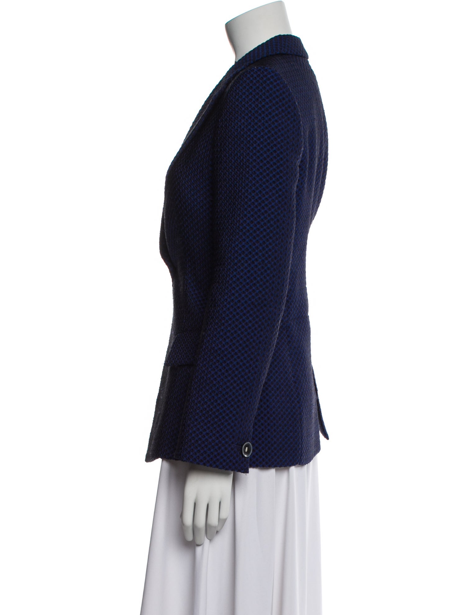 Giorgio Armani Plaid Print Blazer