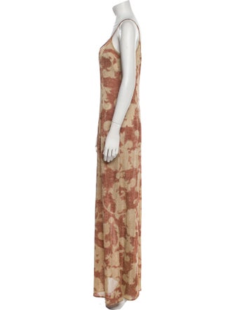 Giorgio Armani Floral Print Long Dress